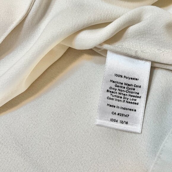 Talbots Sleeveless White Blouse with Side Tie - Size 14, NWT - Picture 9 of 10